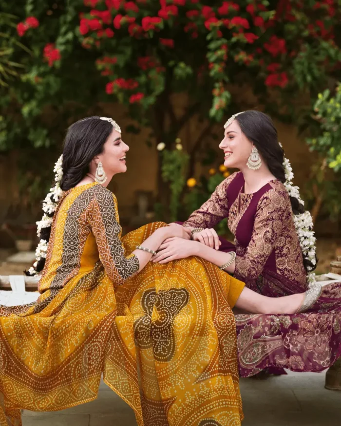 Humsafar Embroidered Rayon Suit with Nazneen Dupatta by ELIBAS – Unstitched Summer Wear