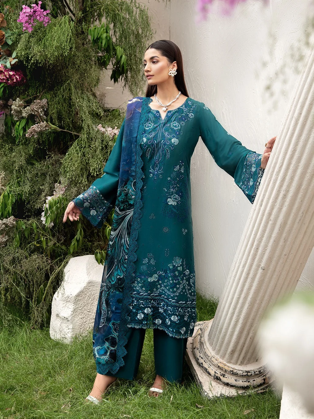 Pakistani Lawn Suit By ElIBAS- Riwaya Signature