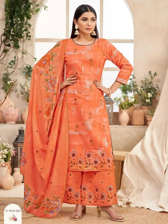 Elegant Karachi salwar suit – premium embroidered Pakistani salwar suit by ELIBAS